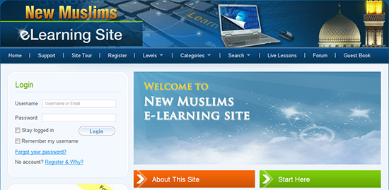 موقع تعليم الاسلام لقسم الجاليات‎